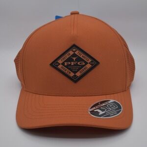 Columbia PFG Texas Longhorns Cedar Elite 3D Stretch Snapback Hat Cap NCAA NWT